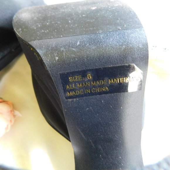 Vintage Y2K Chunky Black Platform Heels - Picture 4 of 4